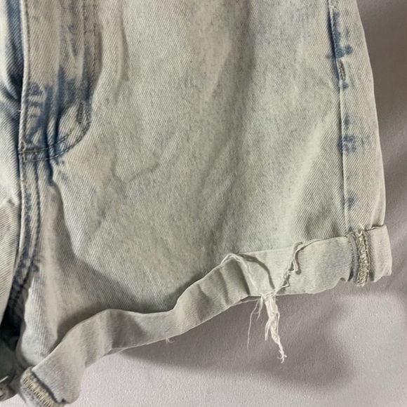 91 Cotton On Acid Wash High Flashback Denim Shorts size 2 Small Trendy designer - Picture 6 of 16